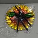 Yellow Standing Bee & Butterfly Watering Station - Outdoor Bee Feeder with Glass Marbles, Metal Stakes | Bee Bath, Butterfly Puddler for Garden Yard Decor