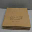 CACHOLIV Fruit Holder for Kitchen Countertop with Banana Hanger, Vegetable Basket with Bamboo Base for Kitchen Corner Storage, Black