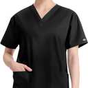 Dickies EDS Signature Scrubs for Women and Scrubs for Men, Unisex One Pocket V-Neck Top in Soft Brushed Poplin 83706, Size 4-XL