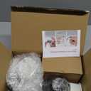 Cambom Rotary Cheese Grater Hand Crank Cheese Shredder for Fresh Cheese, Vegetable, Nuts,Non-slip Suction Base, Free Cleaning Brush Three Blades, White