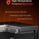DAYI Fireproof Safe, 2.0 Cubic Feet Biometric Fingerprint Fire Proof Safes Box for Home Documents Money, Digital Touchpad Security Safe Dual Alarm System - DY-45FP