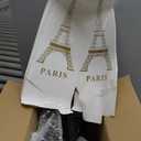 Therwen 6 Pcs 15'' Eiffel Tower Statue Decor Alloy Metal Paris French Eiffel Tower Model Collectible Figurine Paris Craft Art Statue Model Party Decoration Gift for Cake Topper(Black)