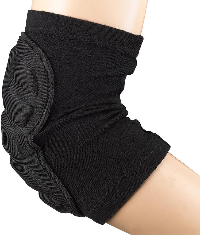 TTIO Elbow Pads- Breathable Protective Soft Lightweight Padded Sleeve Elbow for Skiing Skating Snowboarding Unisex (Medium)
