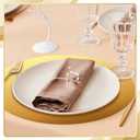 150 Pcs Round Gold Paper Placemat for Dinner Plates 13" Disposable Place Mats Chargers Bulk for Christmas Wedding Birthday Party Foil Paper Table Mats Decorative