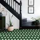 MORCART Peel and Stick Floor Tile, Vinyl Flooring Waterproof, DIY Flooring for Bathroom, Kitchen, Fireplace, Pet House, Stairs, Bedrooms, Wall(20PCS,7.87" x 7.87",Dark Green)