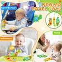 Valentine Day Gift 3PC Fidget Popper Sensory Toys for Toddlers Girls, Boys Gifts Goodie Bags Airplane Travel Activities Pop it Fidget Toys Easter Basket Stuffer for 12+ Month Babies 1 2 3 Year Old