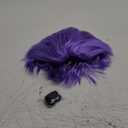 ANOGOL Hair Cap+ Purple Crazy Wig, Unique Spiky Funny Wigs, Short Crazy Hair, Funky Fuzzy Wigs, Wigs for Clowns, Short Purple Wig for Anime Cosplay, Halloween Costume Party Outfit