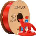 3DHoJor PLA Pro (PLA+) Filament 1.75mm, 3D Printer Filament, Cardboard Spool, +/- 0.03mm Accuracy, Red, 1kg