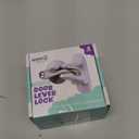 Door Lever Lock (3 Pack) Prevents Toddlers from Opening Doors. 3.25" L * 1.5" W * 4.5" H Easy One Hand Operation for Adults. Durable ABS with 3M Adhesive Backing. Simple Install, No Tools Needed.