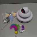 MOHAYA Interactive Cat Toys for Indoor Cats, 4-in-1 Automatic Kitten Toy with Laser, Fluttering Butterfly, Moving Feather & Track Balls, USB Rechargeable Self-Play Electronic Toy for Kittens & Adults