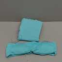 ABOCIW Workout Sets for Women 2 Piece Seamless Bandeau Strappy Sports Bra High Waist Leggings Yoga Gym Work Out Clothes (Small, Mint Green)