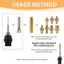 YENOVO Heat Set Insert Tool Kit for Threaded Inserts M2M8, 7 Pcs Solder Tips Compatible with Hakko FX-888D, Weller SP40NUS, 900M/T18, for Plastic Heat Press Threading 3D Printer Parts