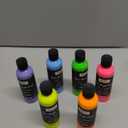 Nicpro 6 Colors Acrylic Paint Set (4 oz, 120 ml), Glow in the Black Light, Non-Toxic & Vibrant Neon Paint for Neon Party Decoration, DIY Project on Multi-Surface, Canvas, Rock, Wood, Craft