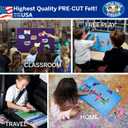 Little Folk Visuals Pete the Cat and His Four Groovy Buttons Precut Felt Pieces, 14 Pieces Set