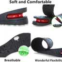 Height Increase Insoles 4-Layer Air up Shoe Lifts Elevator Shoes Insole 2.95inches(7.5 cm) Heels Lift Inserts for Men and Women
