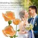 3PCS Giant Fake Artificial Flowers Indoor Decoracion Set - 80 Inchs Adjustable Waterproof 3D Paper Faux Large Flowers Outdoor Decor, Big Flower for Home Wedding Party Garden Hotel Office Backdrop