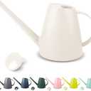 Watering Can for Indoor Plants, Small Watering Cans for House Plant Garden Flower, Long Spout Water Can for Outdoor Watering Plants 1.8L 1/2 Gallon (White)