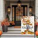 6 x Artscope Fall Maple Leaves Scarecrow Pumpkin Garden Flag 12x18 Inch Double Sided, Thanksgiving Seasonal Outdoor Autumn Harvest Flag for Yard Farmhouse Holiday Decoration