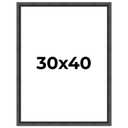 A PLUS MAX 30x40 Picture Frame, Black Engineered Wood Frame for 30 x 40 Inch Picture Poster Photo, Light Weight 30 by 40 Frame with Wood-grain for Wall - 1 Pack/Black/30 x40
