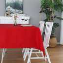FOLINS&HOME Red Rectangle Tablecloth 60 x 102 Heavy Duty Wrinkle Free Polyester Table Cloths Waterproof, Washable and Spillproof Table Cover for Party, Banquet, Indoor and Outdoor-Oblong/Rectangular