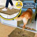 Muddy Mat | Super Absorbent Door Mat Indoor, Microfiber Quick Dry Chenille Entryway Rug, Non-Slip Front Door Mat, Indoor Mats for Entryway, Machine Washable Pet Rug, Beige 36"x60"