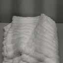 Bedsure GentleSoft White Throw Blanket for Couch - Cozy Soft Blankets for Women, Cute Small Throws for Girls, 50x60 Inches