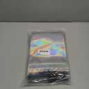 100 Pack Resealable Holographic Bags for Small Business, Iridescent Mylar Bags with Clear Front Smell Proof Foil Packing Pouches for Multipurpose Storage (7.9 X 10.2 inches)