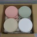 4 Pack Overnight Oats Containers with Lids and Spoons, 16 oz Glass Mason Jars with Airtight Lids, Overnight Oats Jars for Milk, Cereal, Fruit (Light Colors)