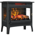duraflame Freestanding Electric Fireplace Stove Heater with 3D Flame Effect for 1,000 Sq. Ft. Room, Black