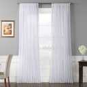 Extra Wide Plain Sheet Voile Curtain 1 Panel 100"×96"