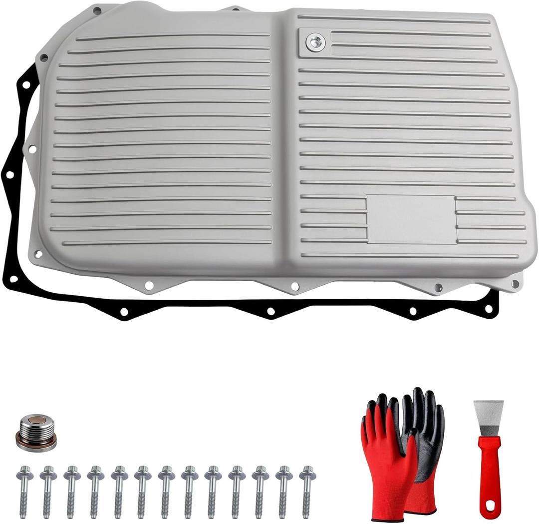 265-850 Upgraded aluminum Oil Pan 8 Speed Automatic Transmission with Magnetic Drain Plug &Gasket&Filter fit for Ram 1500 2500 3500 & Jeep Grand Cherokee & Dodge Charger, Charger & Chrysler 300