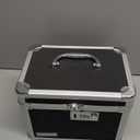 Black Medication Combination Lock Boxes with Code for Personal Items, Medicine Lockbox for Documents 9.76 x 6.02 x 7.48 Inches Colorful Small Doesn't Close