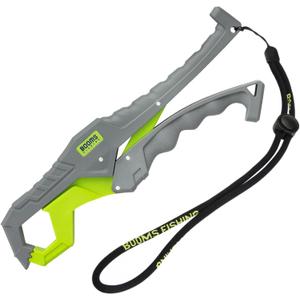 Booms Fishing G05 Lip Gripper Saltwater, 9.4" Plastic Catfish Grippers Pliers, Grabber Tool With Lanyard, Grips for Kayak Fishing Accessories, Great Holder for Caught Fish