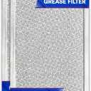 Microwave Filter Replacement 5.78" x 12.91" Fits W10208631A Whirlpool Microwave Grease Filter - Aluminum Mesh Screen Filters - Freshens and Filters Kitchen Air in Over the Stove Oven Vent Fan (2-Pack)
