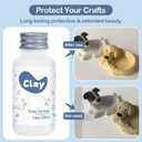 1DFAUL 2 x 50ml Air Dry Clay Glaze Kit, Gloss Matte Finish, Air Dry Clay Varnish to Prevent Cracking, Scratches, and Wear, with Glaze Finish