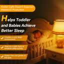 Neporal Amber Sleep Light Bulbs 1800K 60 Watt Equivalent, 99.96% Blue Blocking Soft Warm Light Bulbs A19, Amber Night Light E26 for Bedroom and Baby Nursery Light