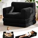 Boneless Couch Sofa Bed, Convertible Sleeper Chair 84"x35" No Assembly
