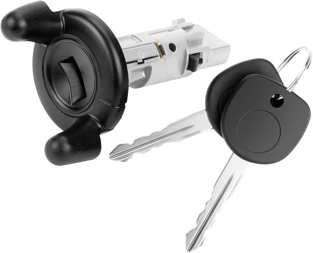 LCWRGS Ignition Lock Cylinder Switch with Keys Replacement for 1998-2003 Chevy Silverado Suburban Tahoe Express GMC Sierra Savana Yukon XL 1500 2500 3500 Cadillac Escalade, Replaces US287L