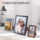Upsimples 10 Pack Picture Frames Collage Wall Decor for Mounting or Tabletop Display, Photo Gallery Frame Set for Family, Multi Sizes Including 8x10, 5x7, 4x6, Black Gray Brown