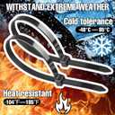 Black Zip Ties 0.19 * 11.81 Inch 200 Pack UV Resistant Nylon Wire Ties,Tensile Strength Heavy Duty Cable Wire Ties for Indoor and Outdoor Use