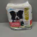 Paw Inspired 20ct Disposable Dog Diapers | Female Dog Diapers Ultra Protection | Diapers for Dogs in Heat, Excitable Urination, or Incontinence (Large)