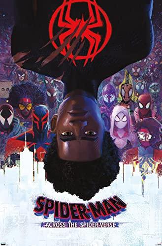 Marvel Spider-Man: Across the Spider-Verse - Official One Sheet Wall Poster, 34L" x 22.4W", Unframed Version 2 pieces