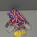 15 Pieces 1st 2nd 3rd (Gold, Silver, Bronze) Medals for Awards for Competions-Olympic Medals Winner Medals for Kids & Aldults, 2 Inches
