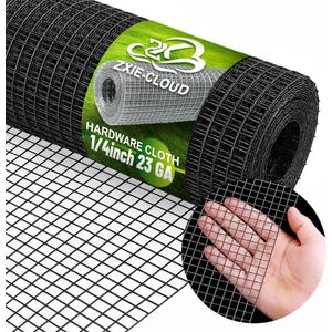 Black Hardware Cloth,Pvc Coated Wire Mesh 1/4 Inch 20inx10ft