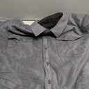 Men Corduroy Shirt Button Down Casual Ribbed Lightweight Jacket with Flap Pockets (S-XXL) (Grey)