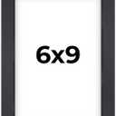 6x9 Shadow Box Frame Contemporary Black Finish | 3/4" Depth of Usable Space| Interior Size 6x9 or 9x6 Inches| UV Resistant Acrylic, Acid-Free Backing, Wall Hangers | Made in USA