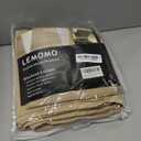 LEMOMO Beige Thermal Blackout Curtains/52 x 63 Inch/Set of 2 Panels Room Darkening Curtains for Bedroom
