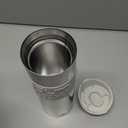 Bodum 20oz Double Wall Insulated Travel Mug with Lid, Stainless Steel w/White Silicone Sleeve