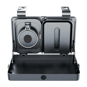 K255 Car Back Seat Food Tray Cup Holder Tissue Box Storage Rack Plastic Expandable Organizer