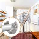 Coloch 16 Pack Stainless Steel Closet Pole Sockets, 1-1/4 Inch Closet Rod Support U-Shaped Curtain Rod Holders Flange Set Rods Holder with Screws
